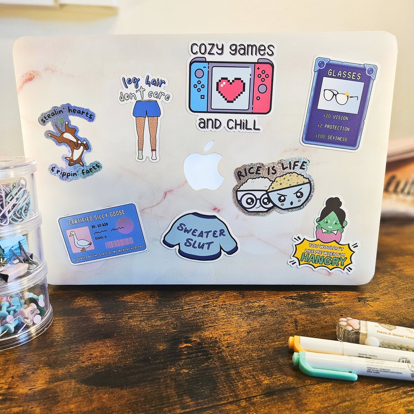 Cozy Games and Chill Waterproof Vinyl Sticker