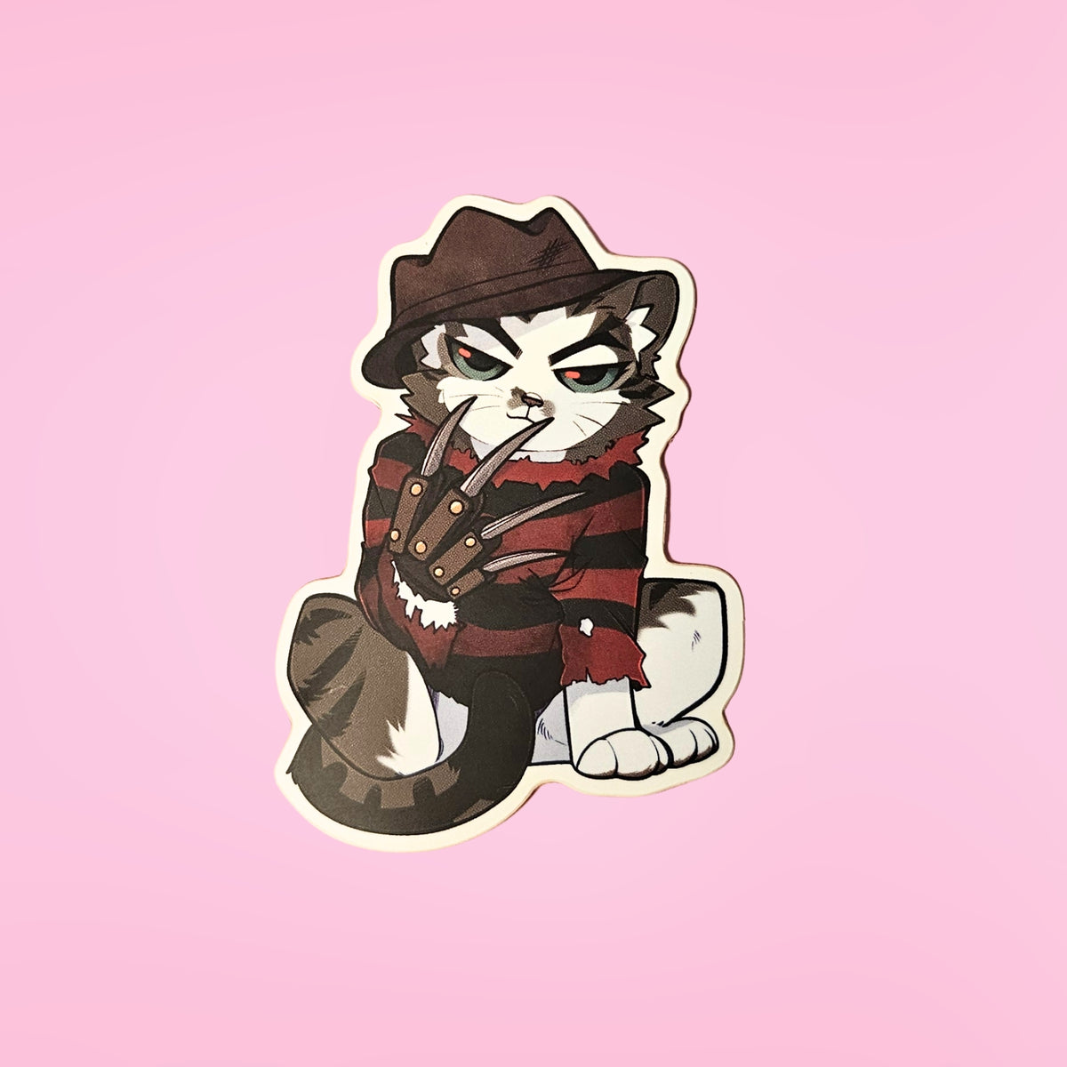 Nova as Freddy Krueger Waterproof Sticker (LIMITED EDITION)