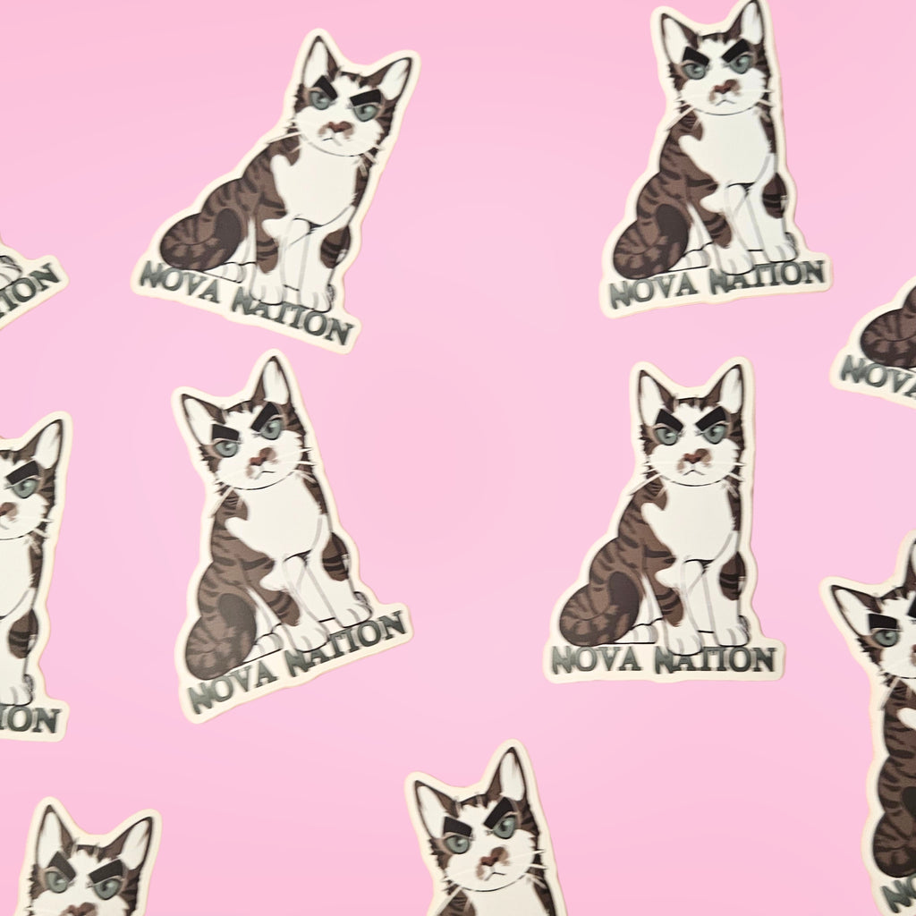 Nova Nation Waterproof Sticker