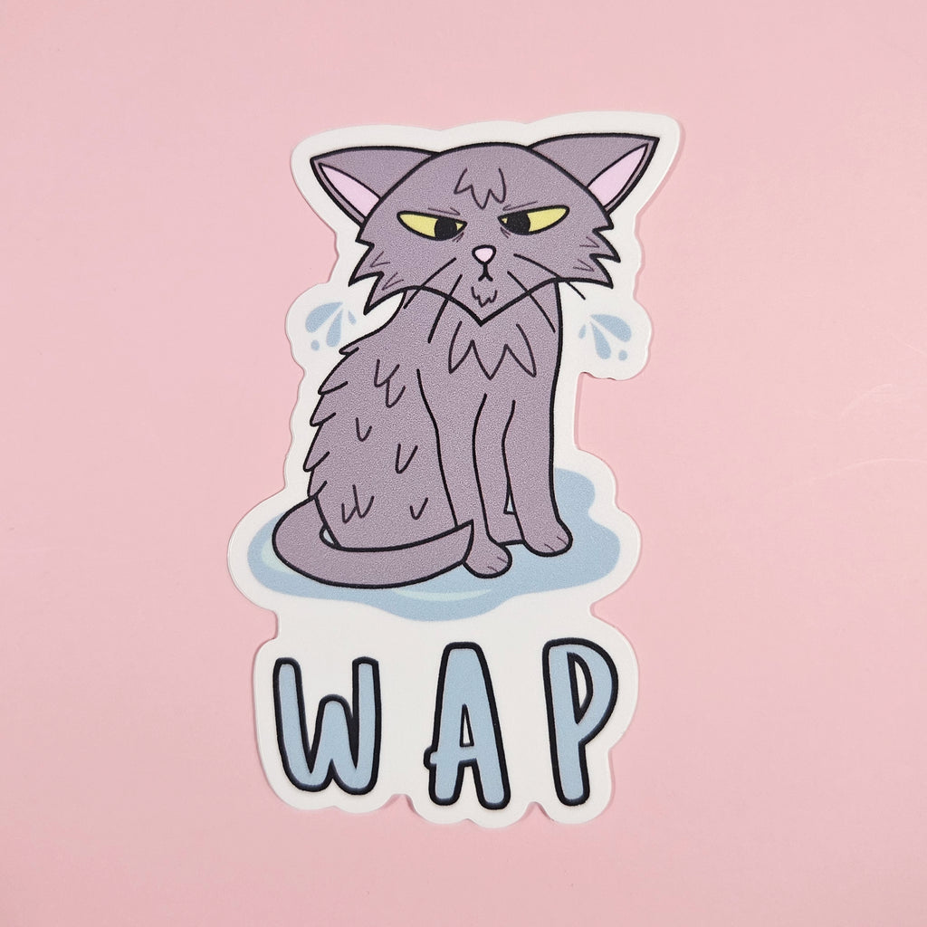 WAP Cat Waterproof Sticker {CLEARANCE}