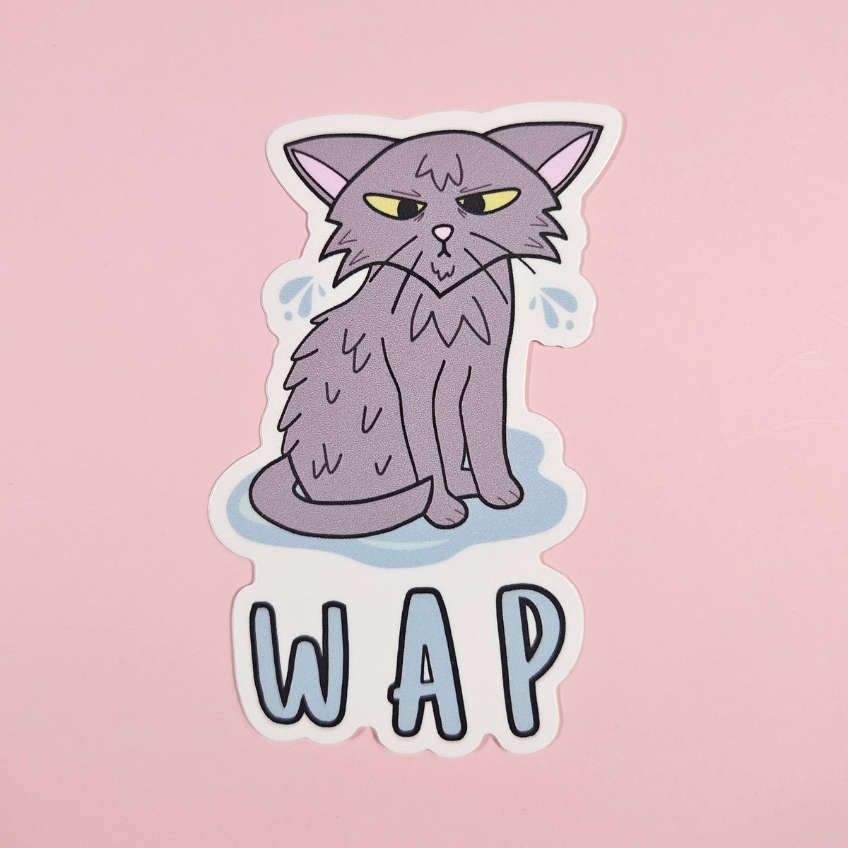 WAP Cat Waterproof Sticker {CLEARANCE}