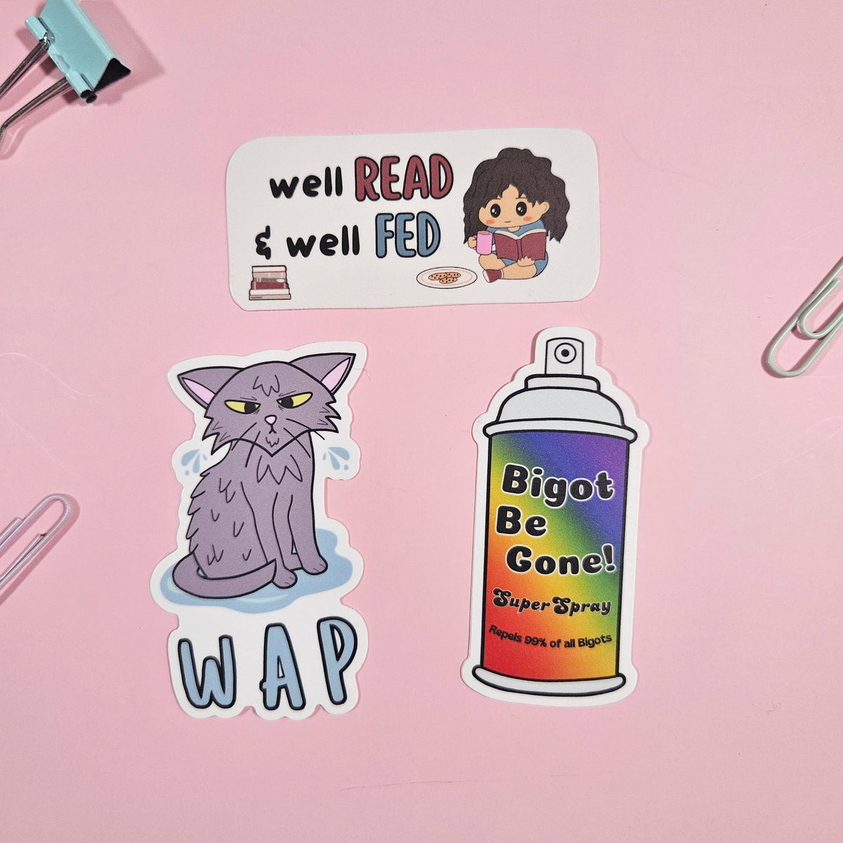 WAP Cat Waterproof Sticker {CLEARANCE}
