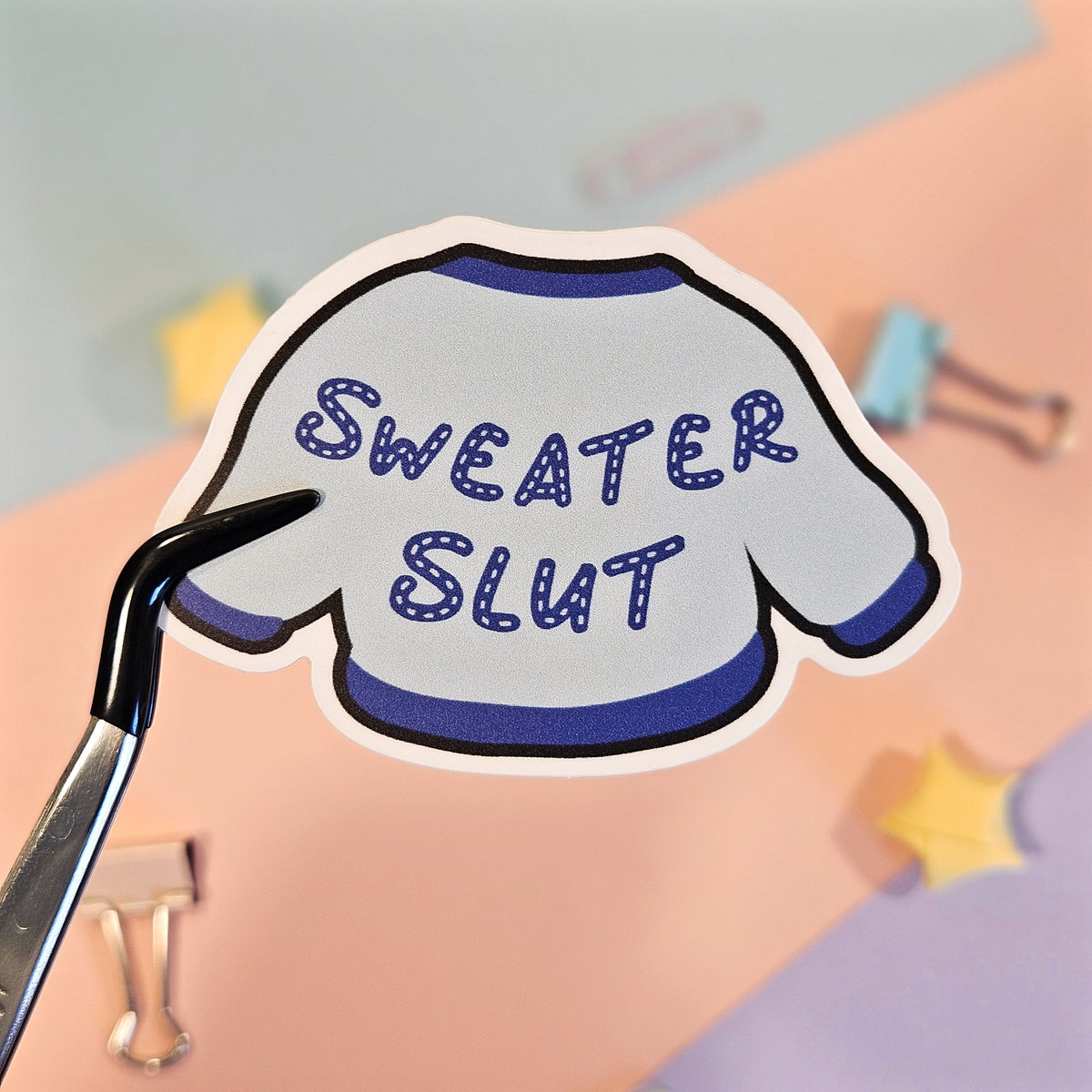 Sweater Slut Waterproof Sticker {CLEARANCE}