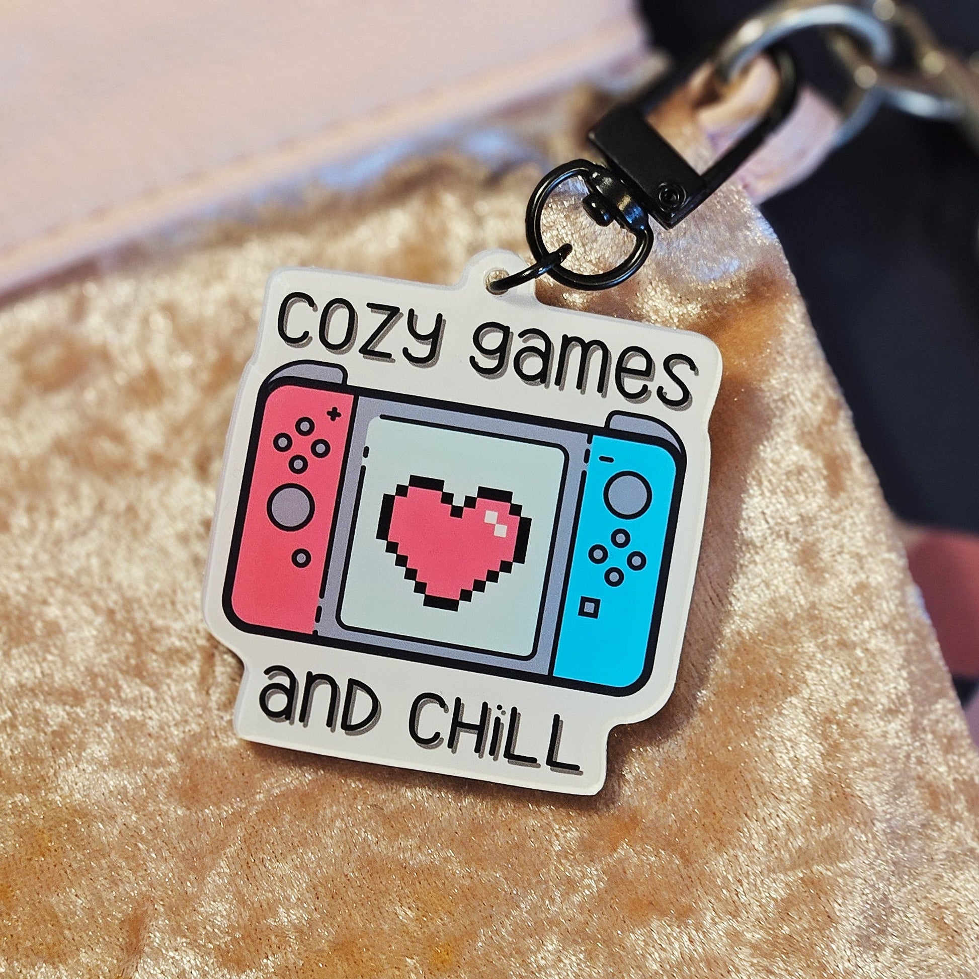 Cozy Games and Chill Keychain