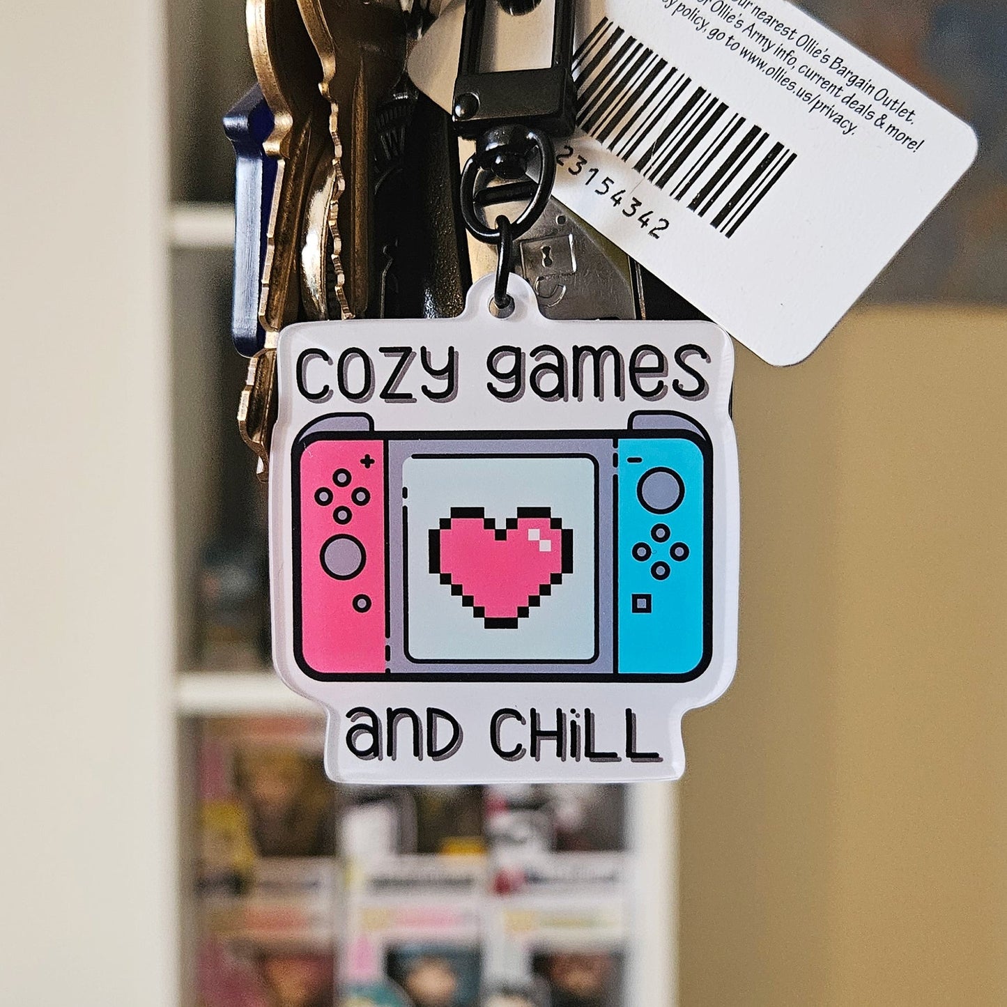 Cozy Games and Chill Keychain