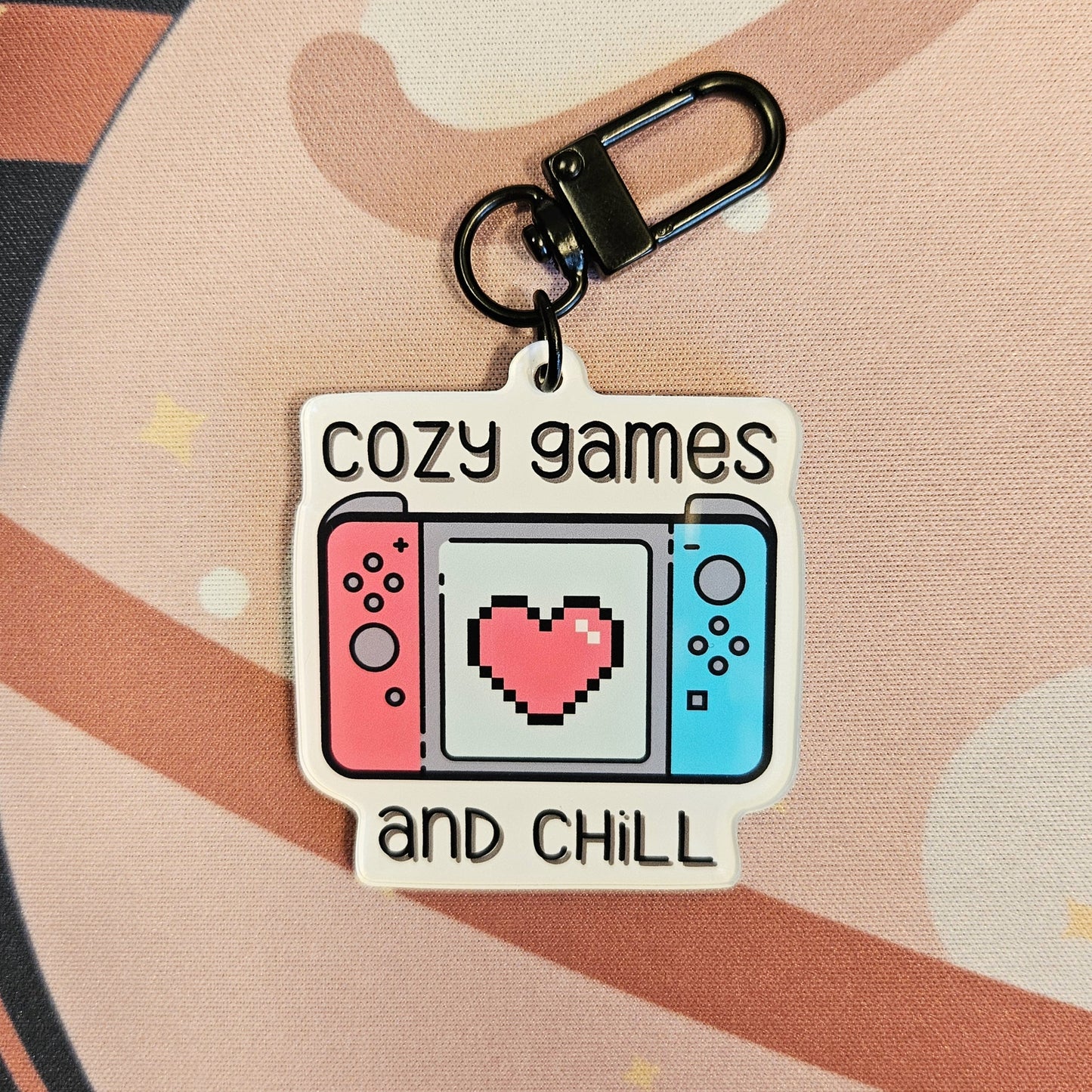 Cozy Games and Chill Keychain