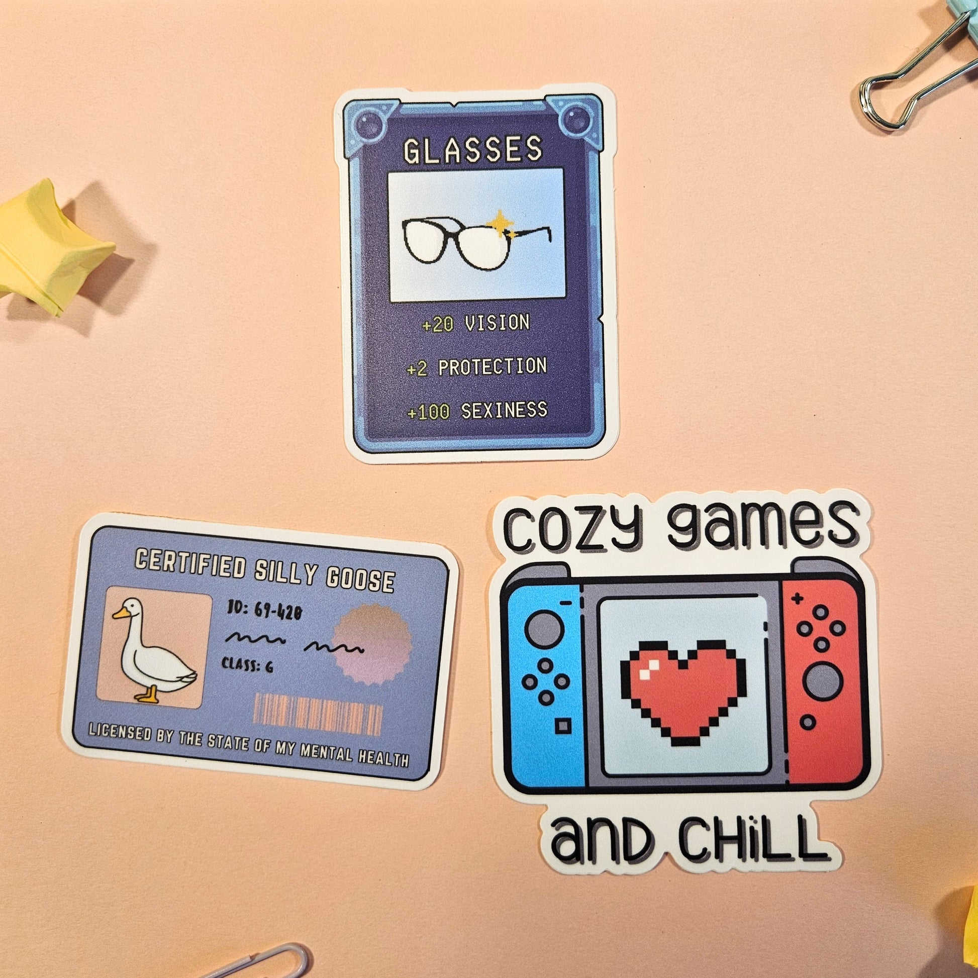 Cozy Games and Chill Waterproof Vinyl Sticker