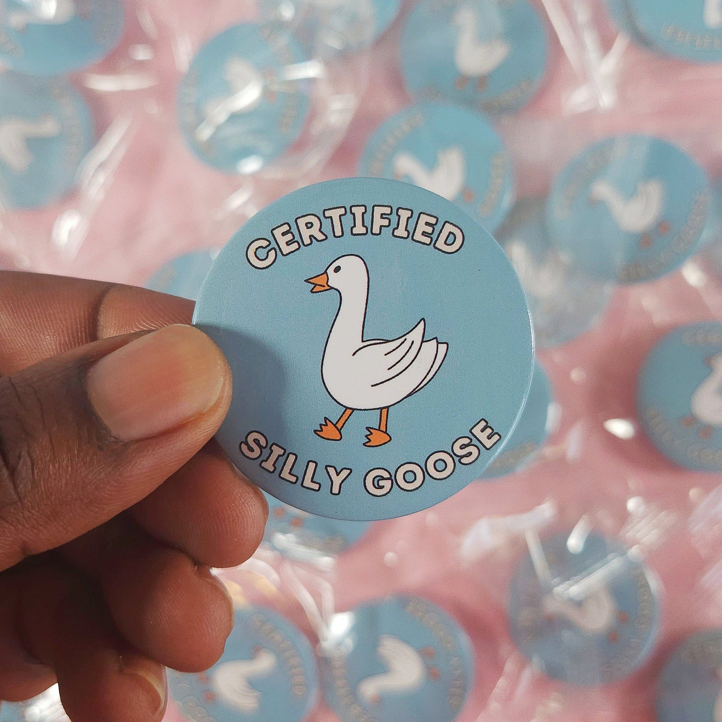 Silly Goose Pinback Button