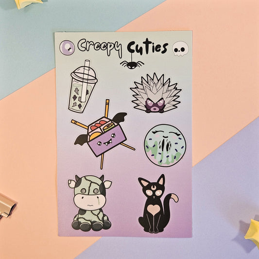 Creepy Cuties Sticker Sheets 2-Pack