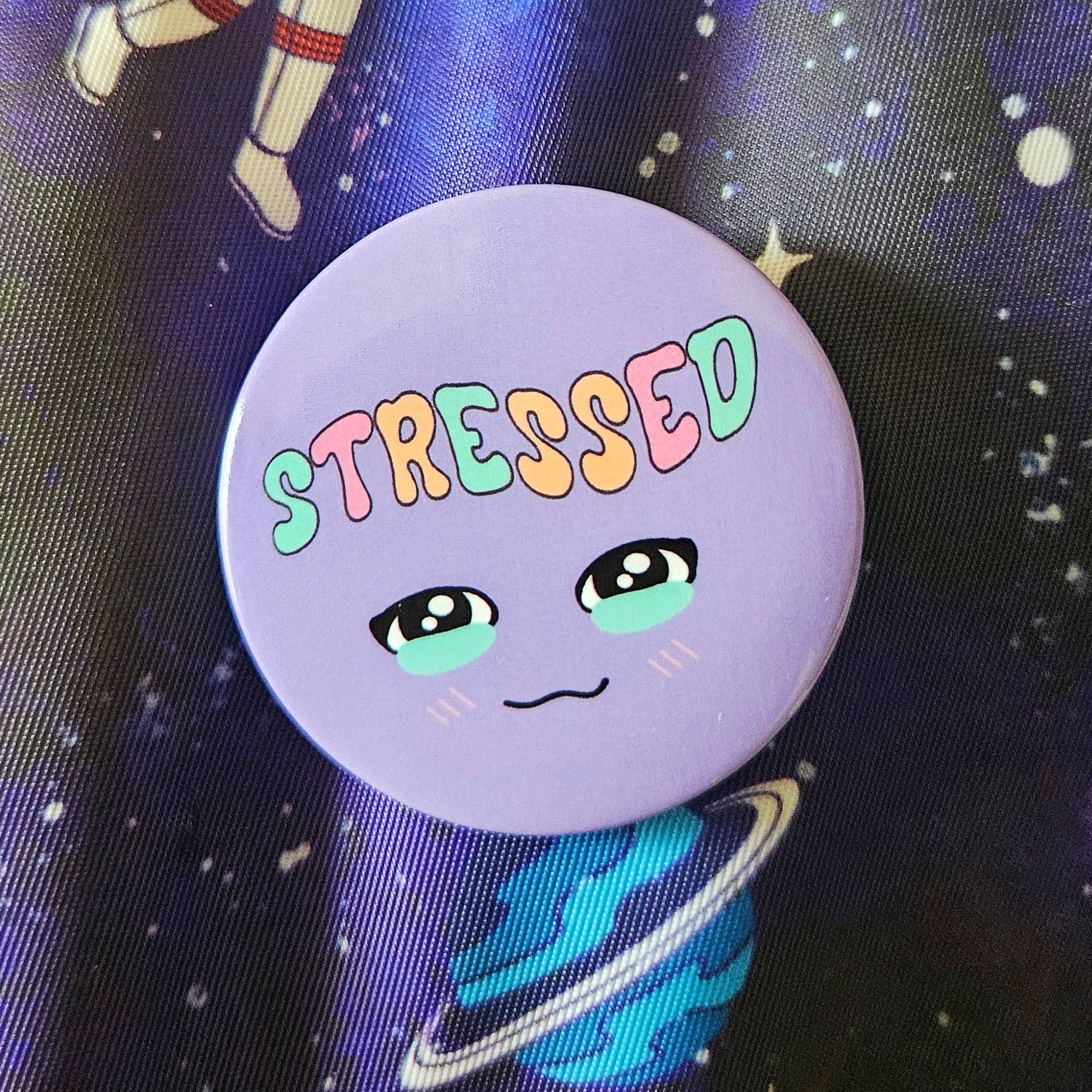 Stressed Pinback Button