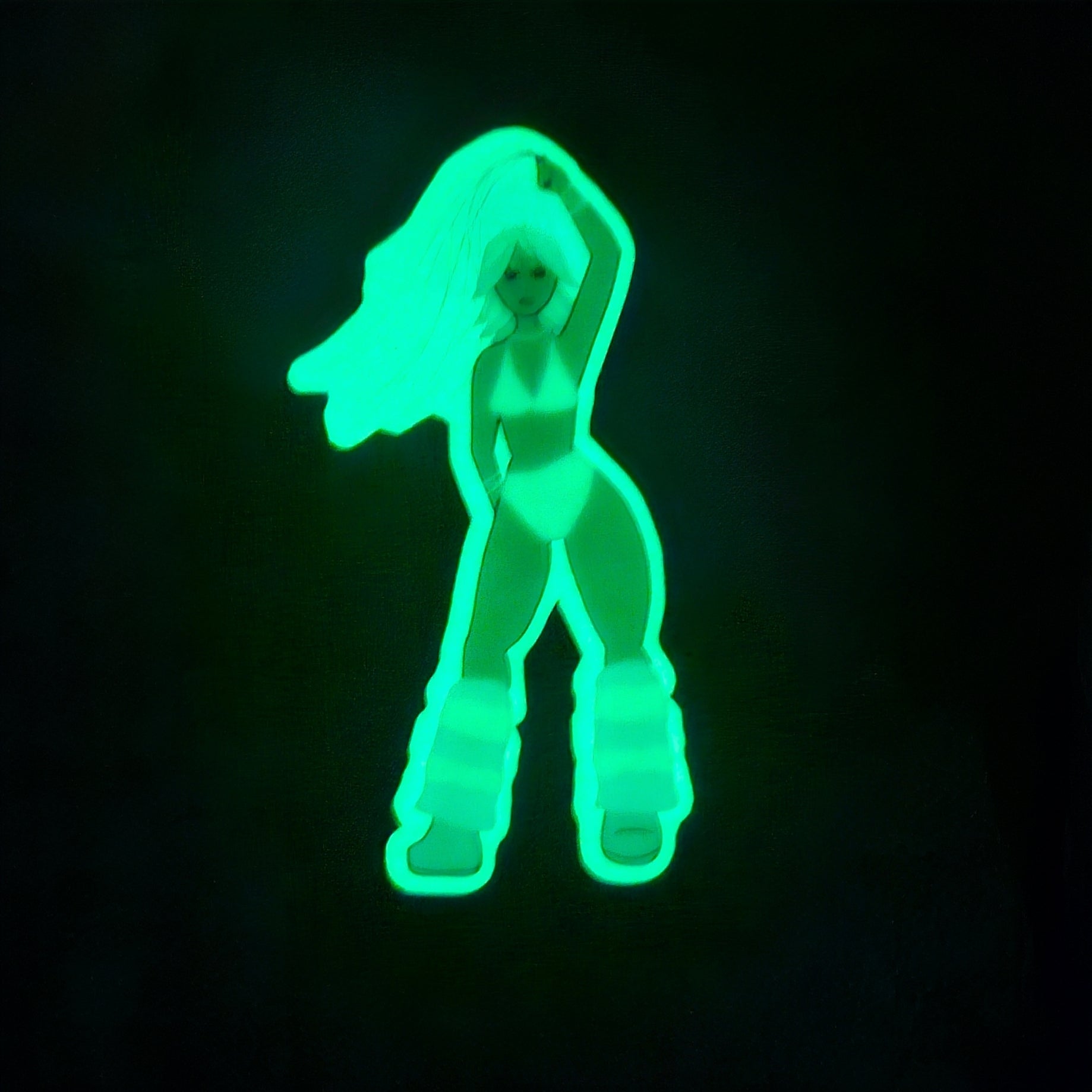 EDM Raver Glow in the Dark Sticker