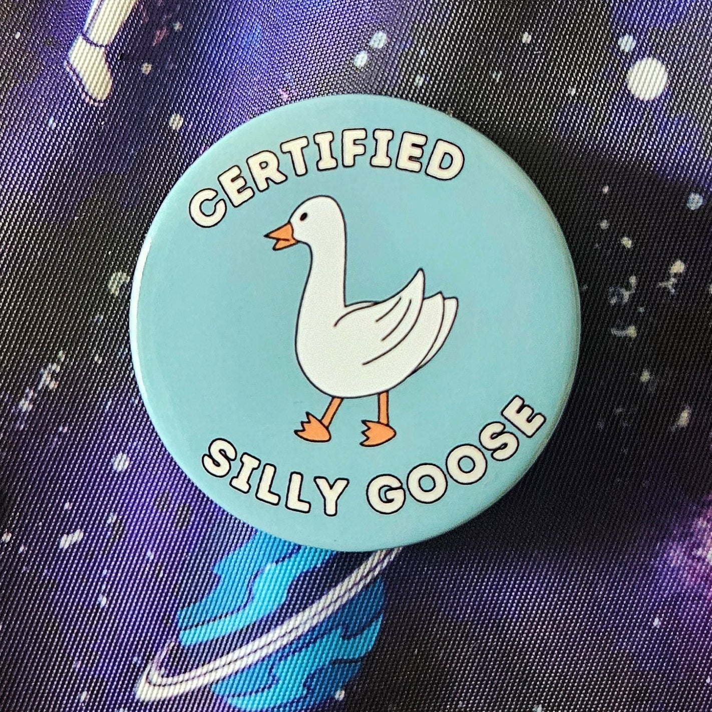 Silly Goose Pinback Button